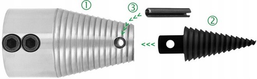 80mm kegelspalter drillkegel - 80mm,